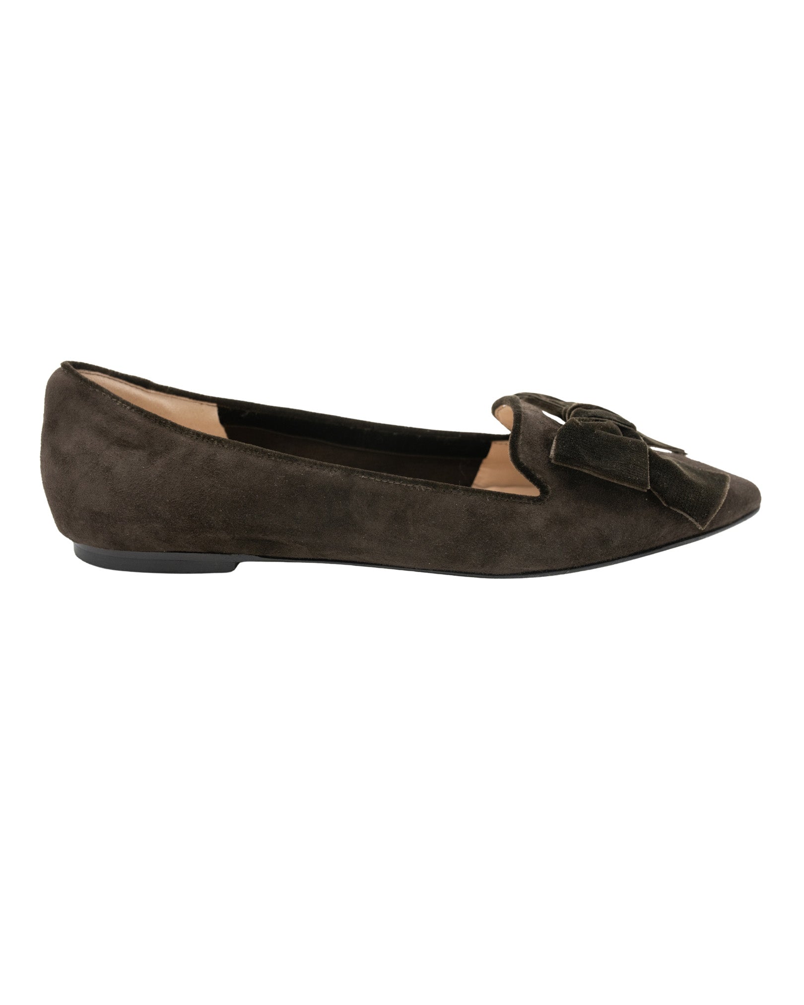 T.Moro-Dark Brown Schleifenloafer Pointy
