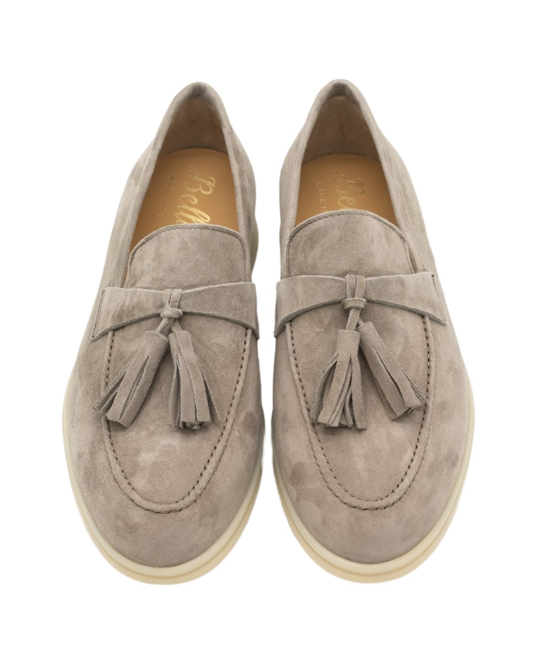 Taupe Tassel Yacht Slippers Men