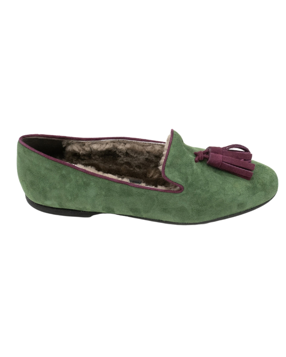 Verde-Bordo Tasselloafer gefüttert