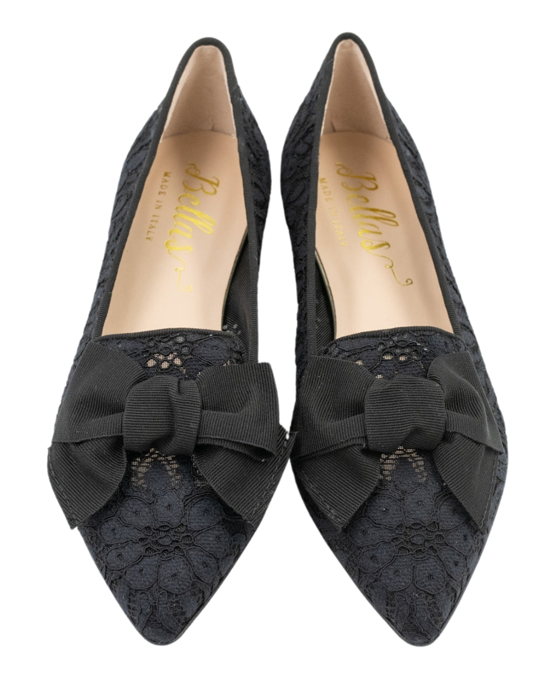 SHOOTINGSCHUH Nero Lace Schleifenloafer Pointy 41